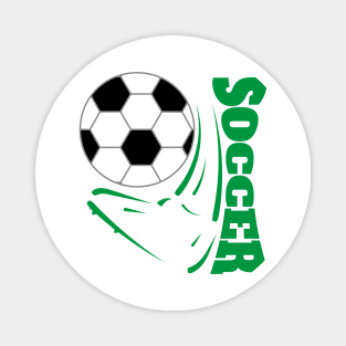 Soccer Foot - Green Magnet